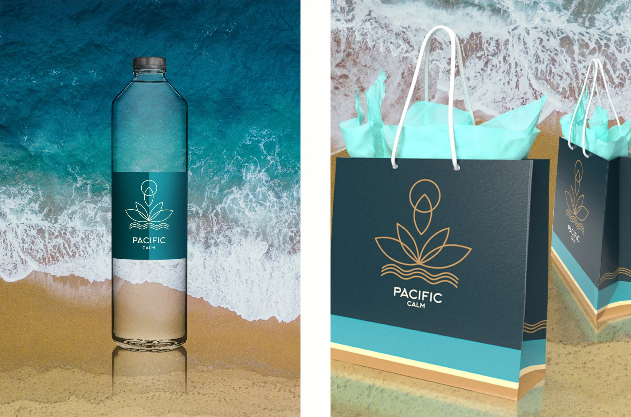 Product renderings, logo design