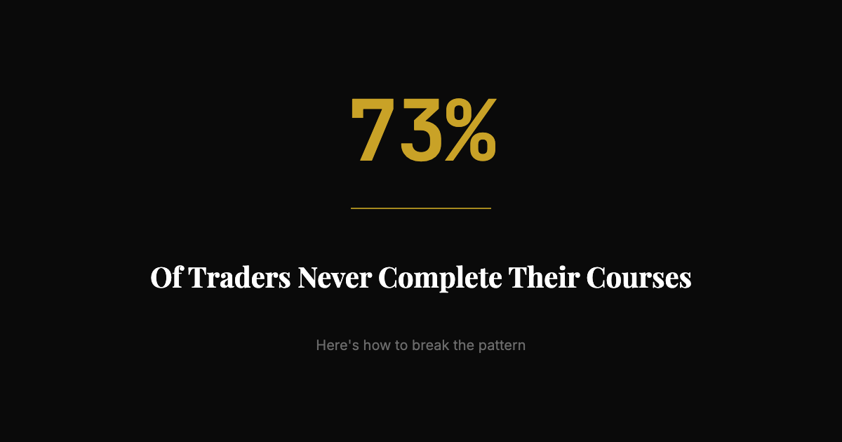 From Course Collector to Consistent Trader: How to Break the Education Addiction