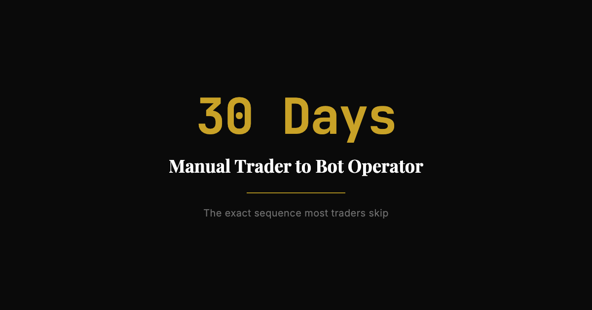 Futures Trading Automation: From Manual Trader to Bot Operator in 30 Days
