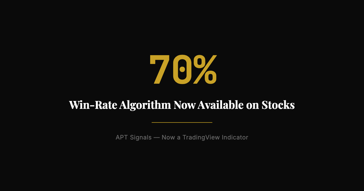 The 70% Win-Rate Algorithm Is Now a TradingView Indicator (And It Works on Stocks)