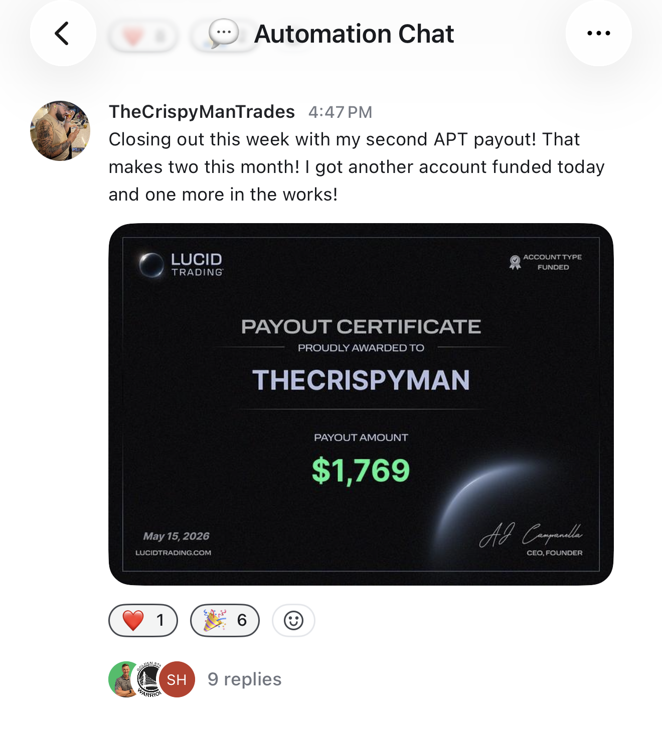 AutoPilot Trader Payouts