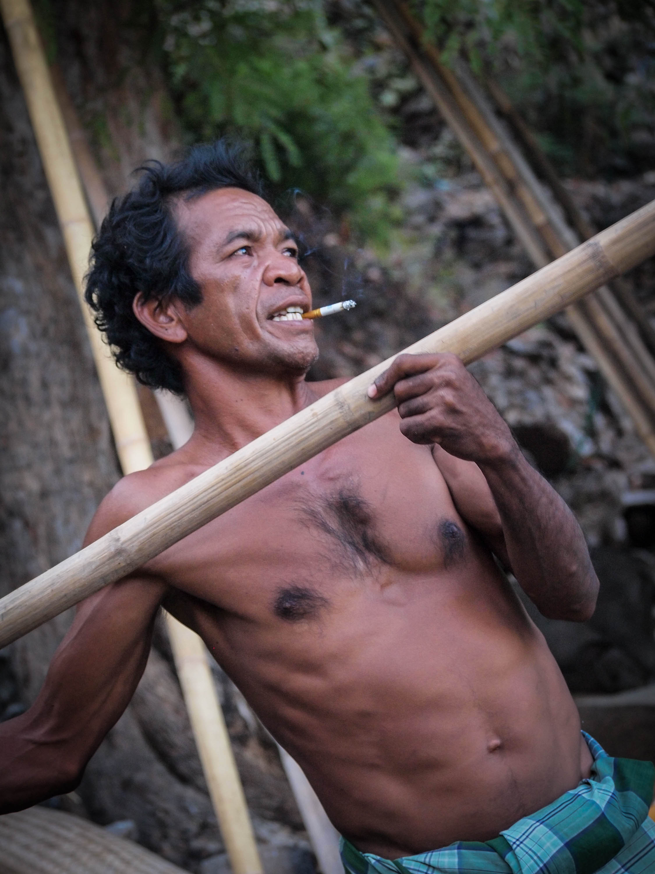 One of the best harpoonists in the village, this guy has personally slain around 100 sperm whales with hand-thrown spears. 