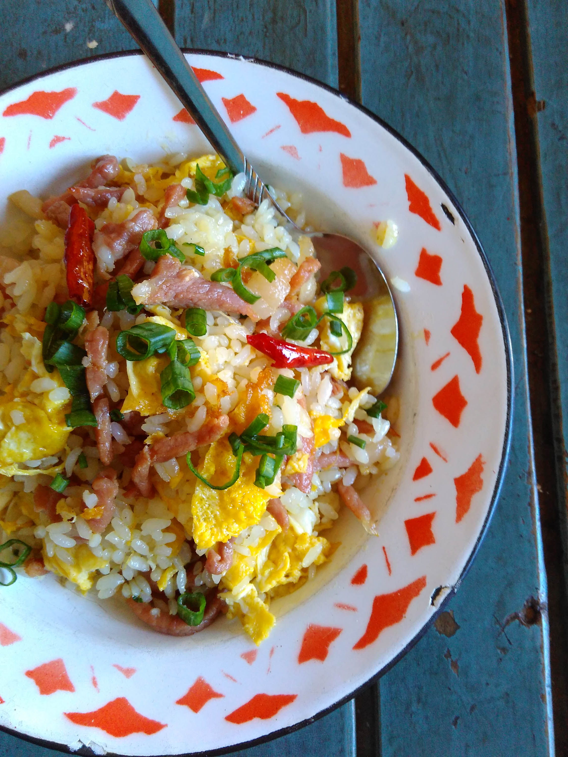 Bai-style fried rice with Dali ham. Mmm. 