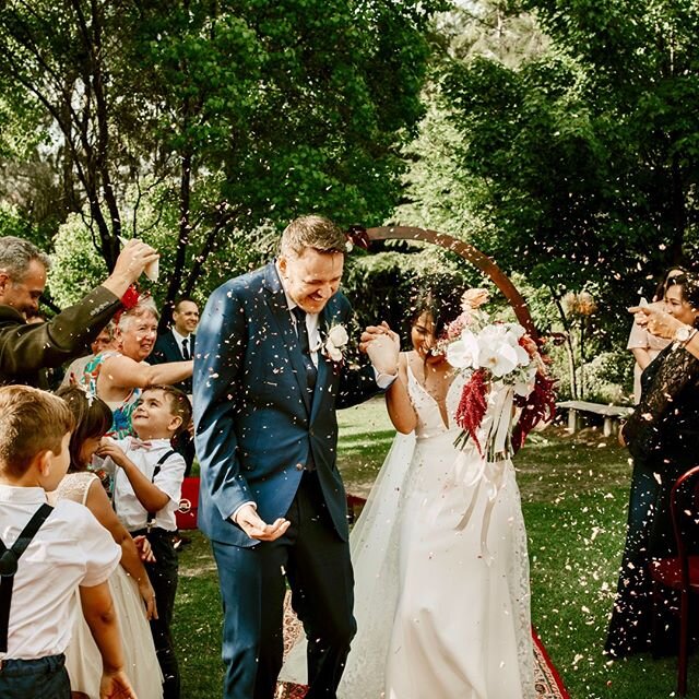 It&rsquo;s raining rose petals! 🌹🌹🌹 Shar created a made to measure gown with us complete with a clip in veil for added drama. Thank you for your kind words: &lsquo;&rsquo;Thank you so much again for creating my beautiful wedding dress &amp; for ma