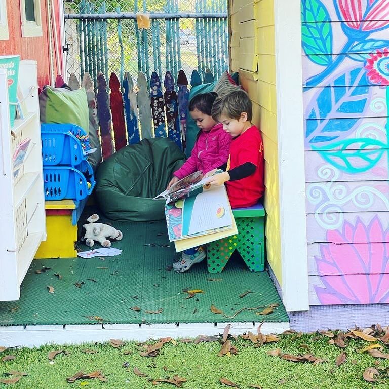 Monday mornings can be a little overwhelming for lots of kiddos. We feel so lucky to have a Calm Corner where they can go to have a little bit of quiet play. Creating spaces like this that kids can access on their own gives them the independence to p