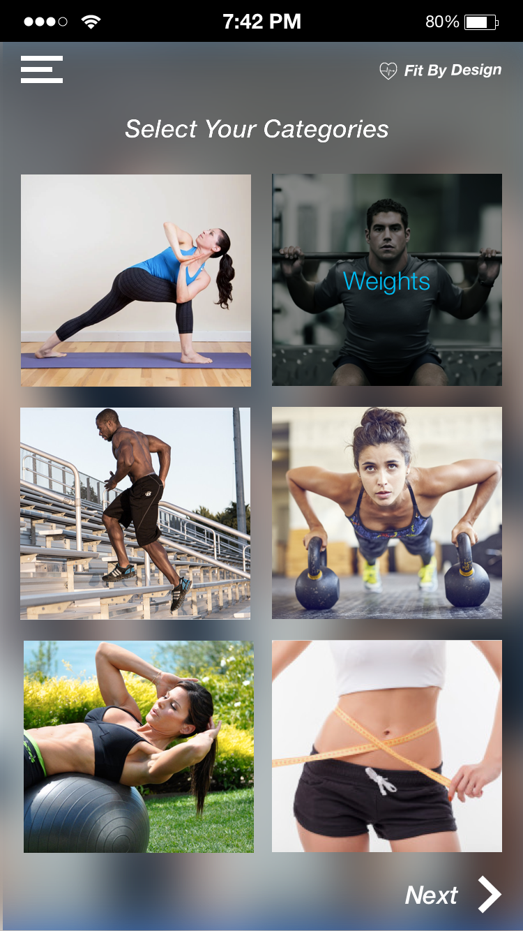 Choose the style of exercise you want without downloading several apps