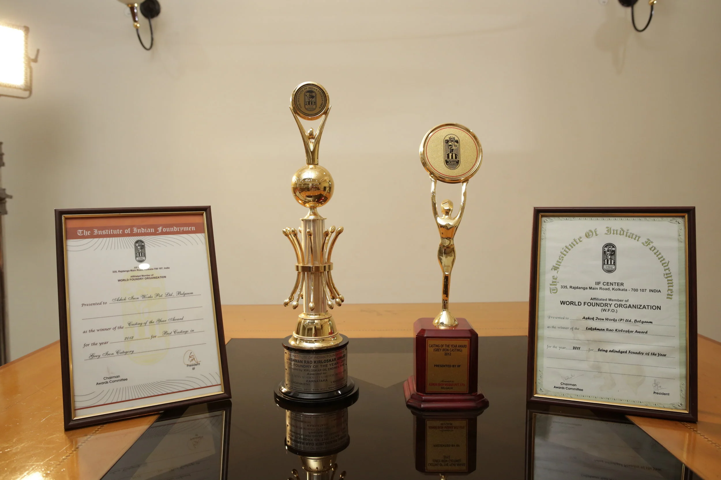 Awards — Ashok Iron Group