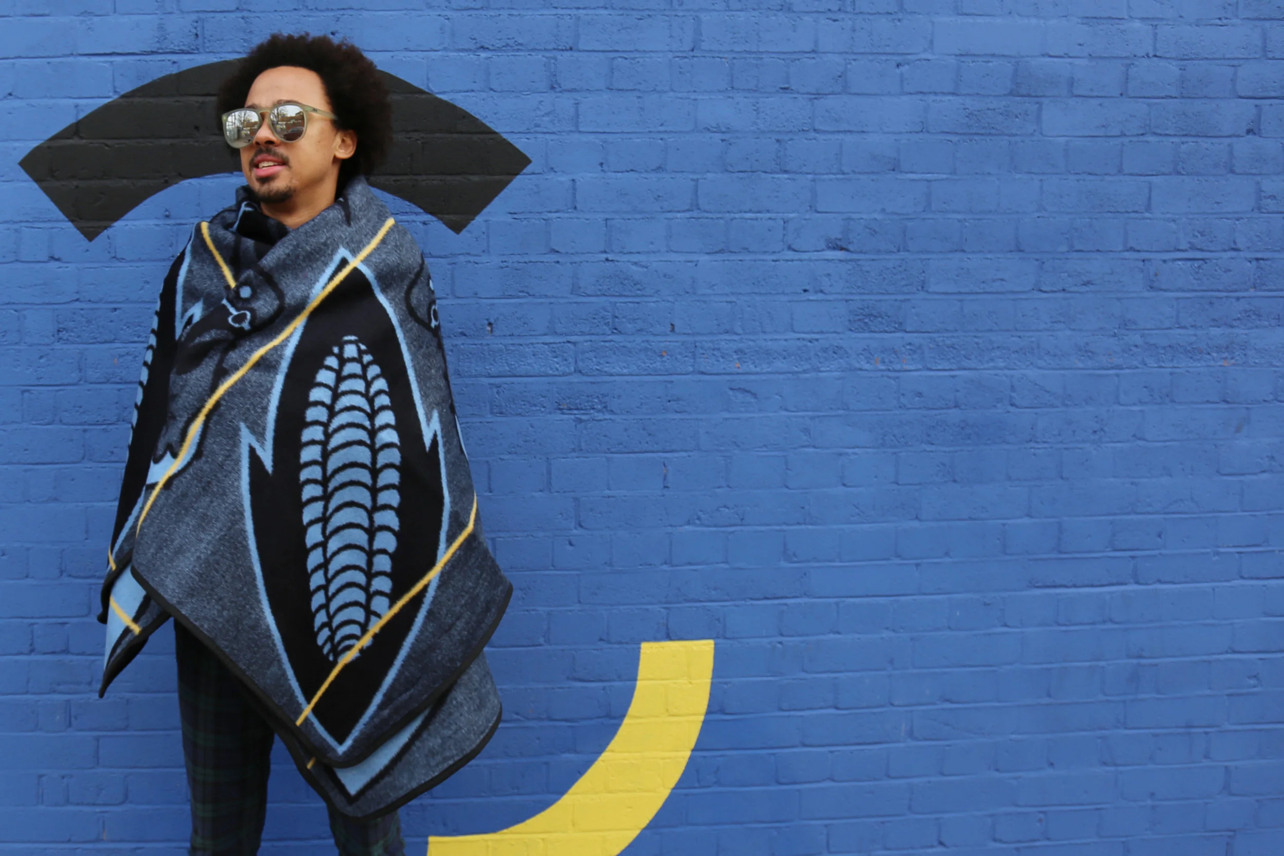 Blue Khotso Basotho Blanket
