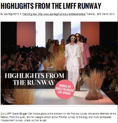 Blog for Sportsgirl (Winning Entry for L'Oreal Melbourne Fashion Festival)