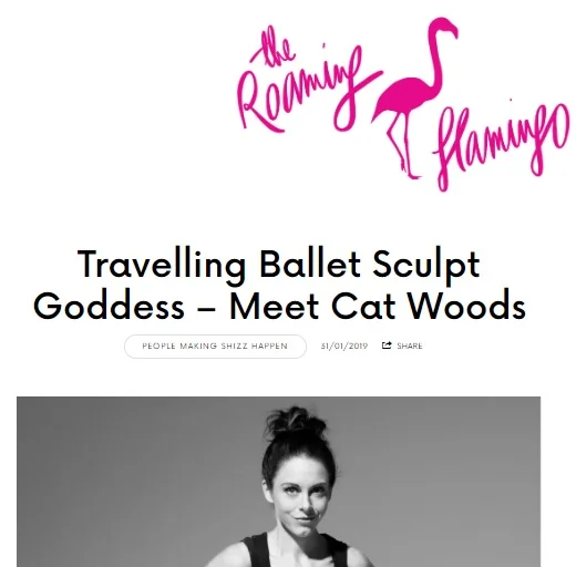 Profile in The Roaming Flamingo regarding Sculpt and the freelance life