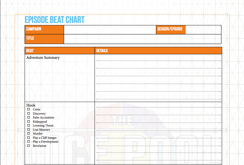 Beat Chart Game Design