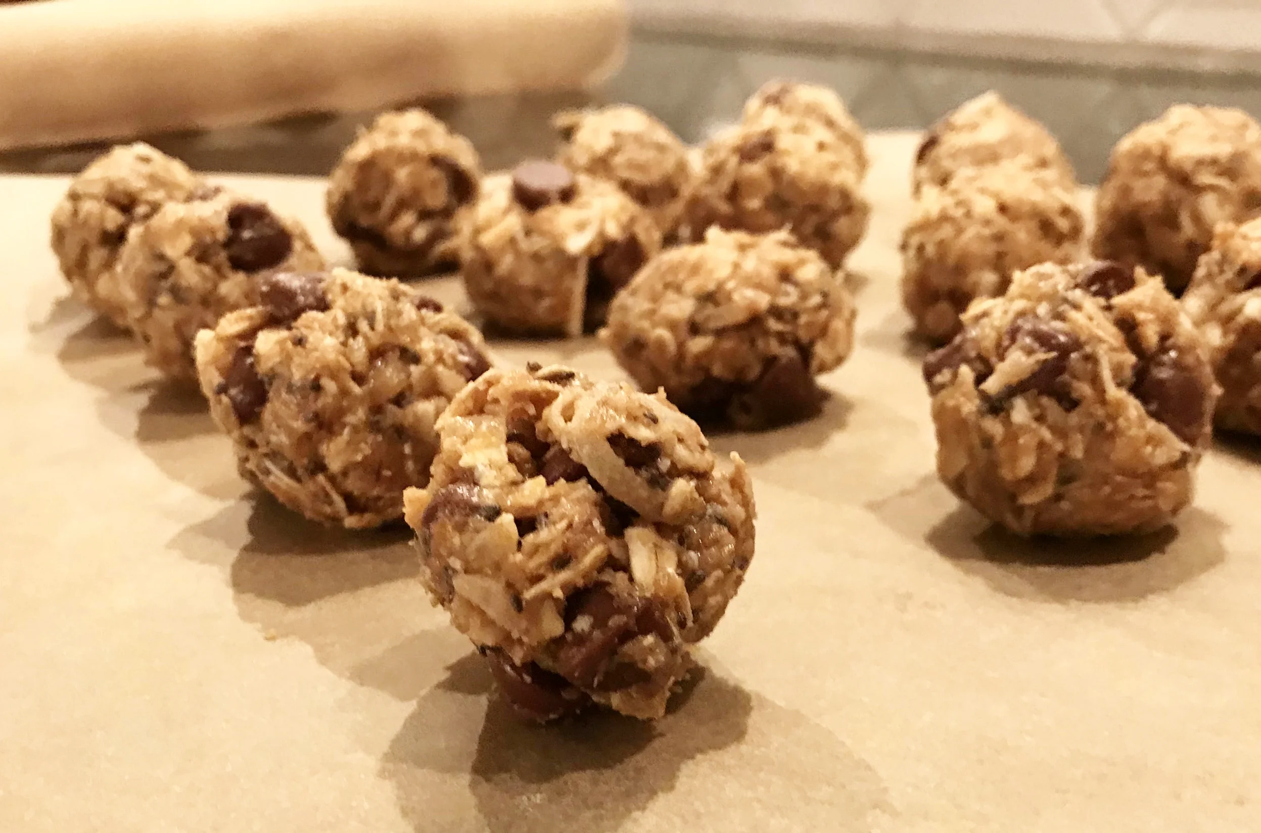 PB Chip Energy Bites