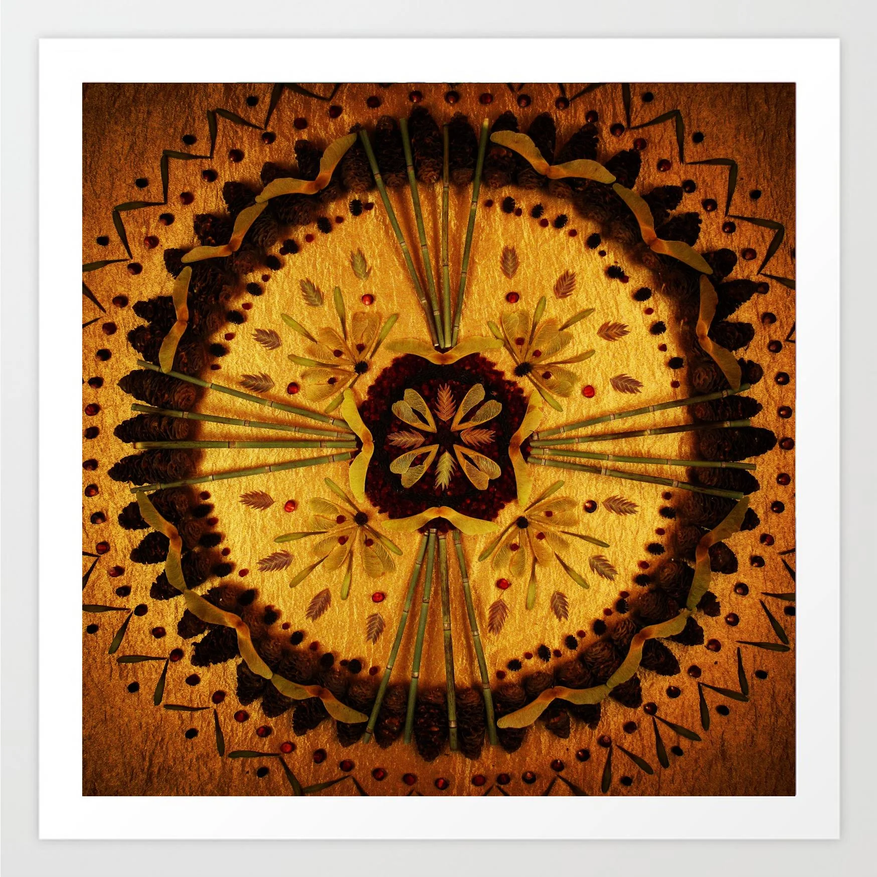 Nature Mandala Art Sticker Vermont