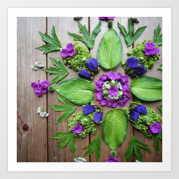 Nature Mandala Art Sticker Vermont