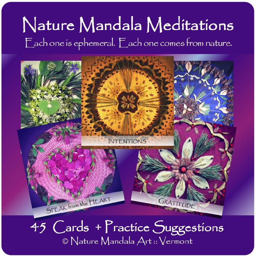 Nature Mandala Meditation Oracle Deck - Nature Mandala Art