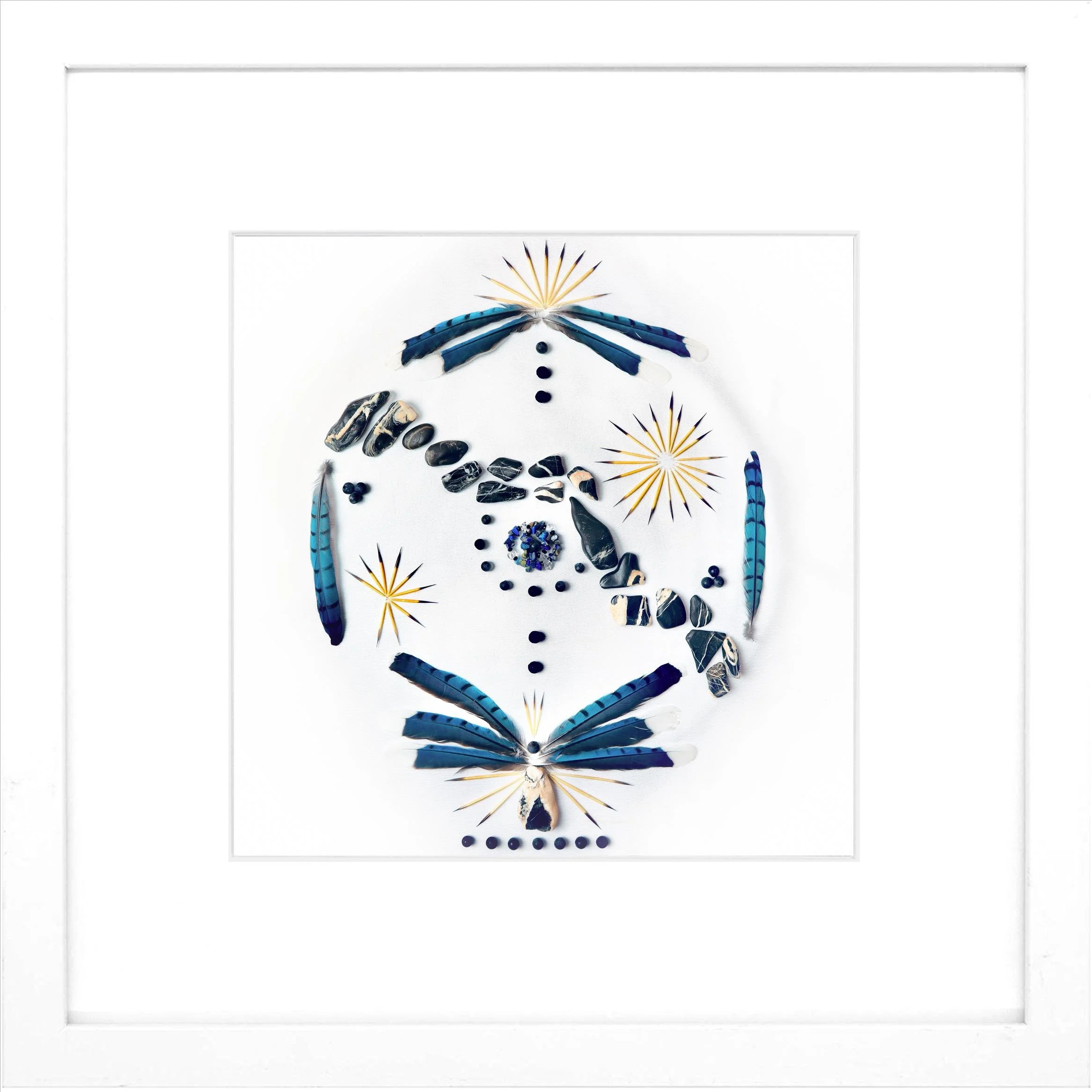 Nature Mandala Art Framed Print Pray.jpg