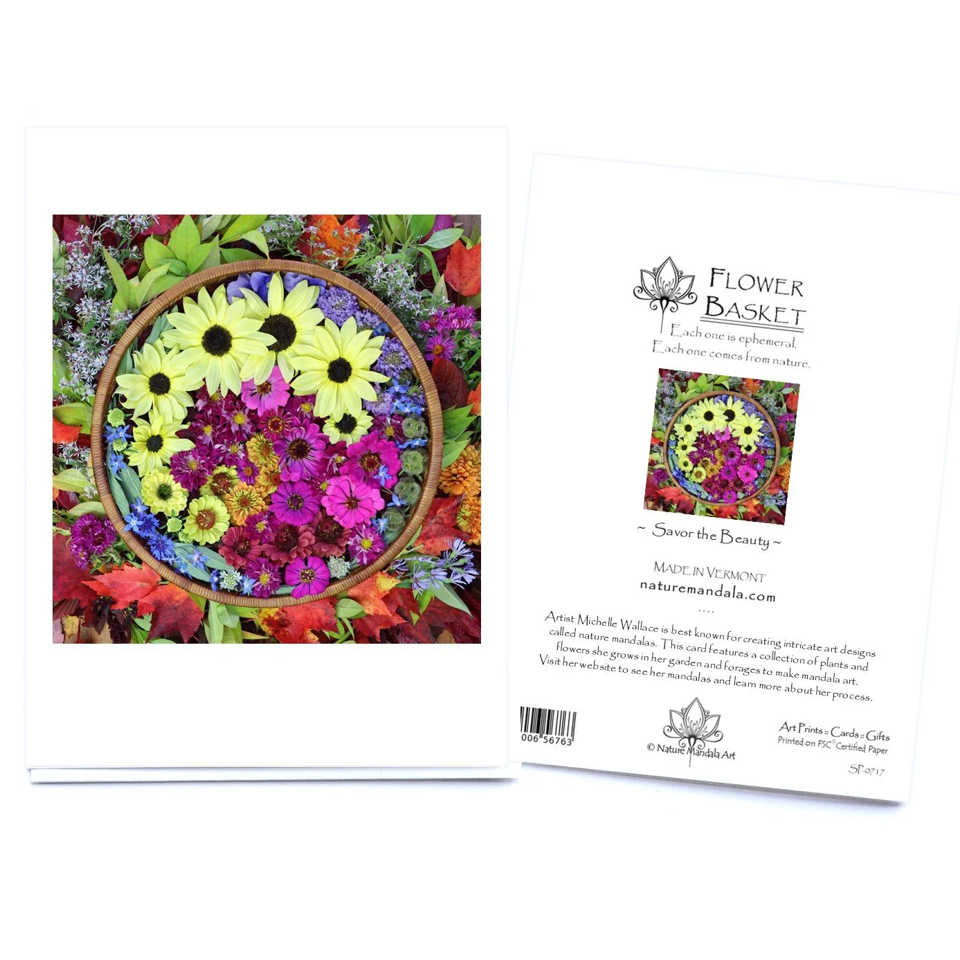 Nature Mandala Art Card Savor the Beauty.jpg