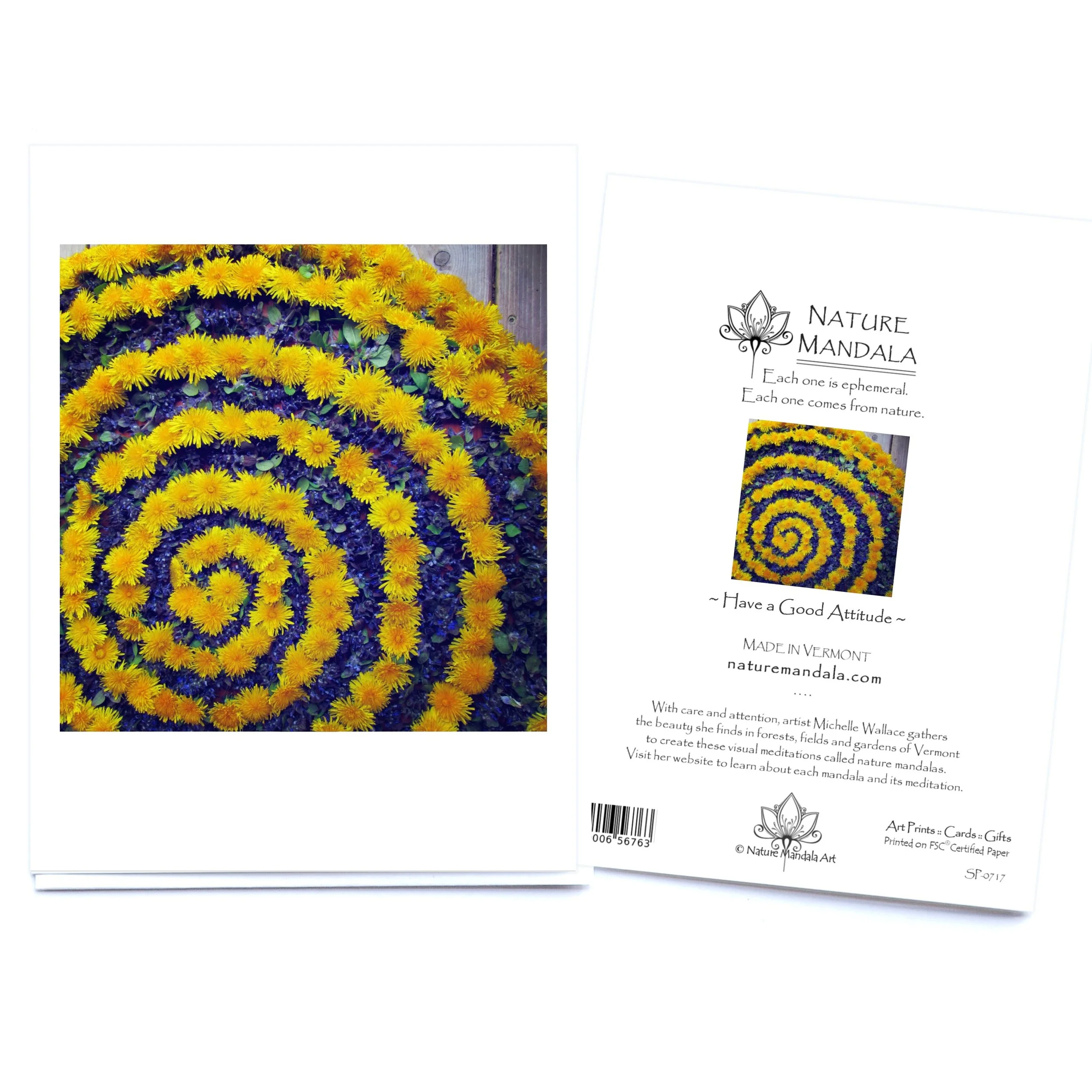 Nature Mandala Card Made in Vermont Have a Good Attitude.jpg