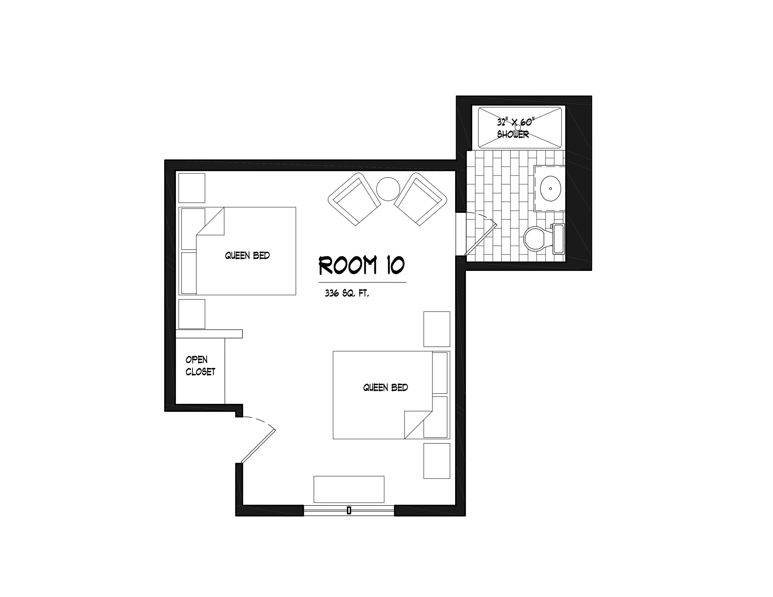 Double Queen Room Layout