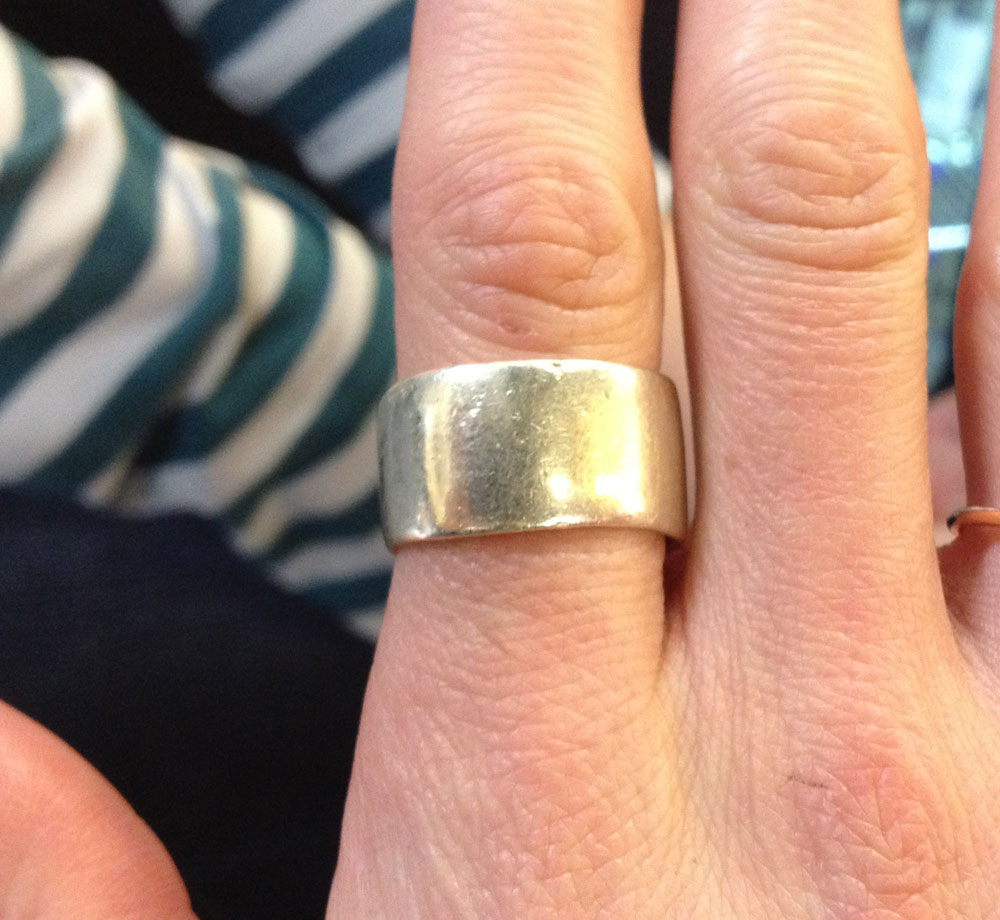 Wide Gold Wedding Ring