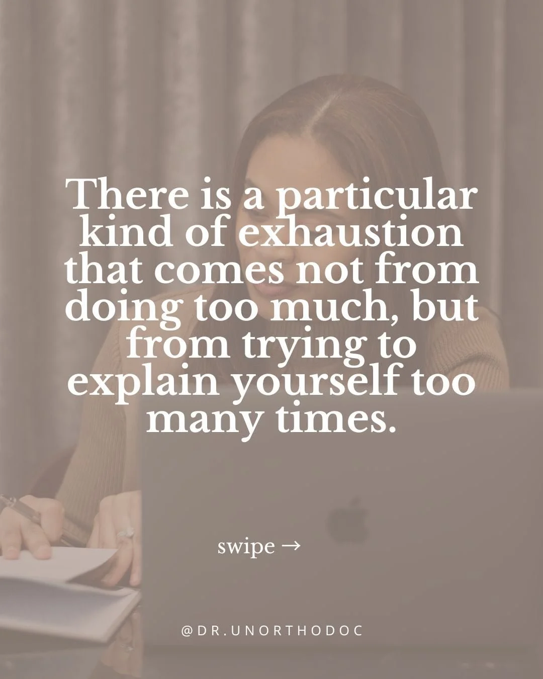 Nobody really talks about what it's like to build a life that doesn't fit a category.  Not the mompreneur content. Not the women in medicine/dentistry content. Not the faith content. 

None of it was written for someone carrying all of it at once. 

