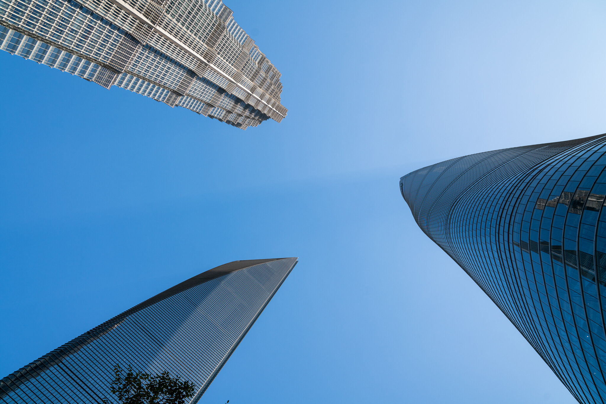 Shanghai Tower and surrounding buildings