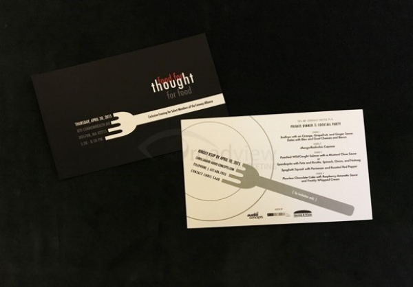 Client: Fenway Alliance Exclusive dinner with private chef and cooking tutorial to engage Fenway Alliance members and promote networking Event concept and management Invitation