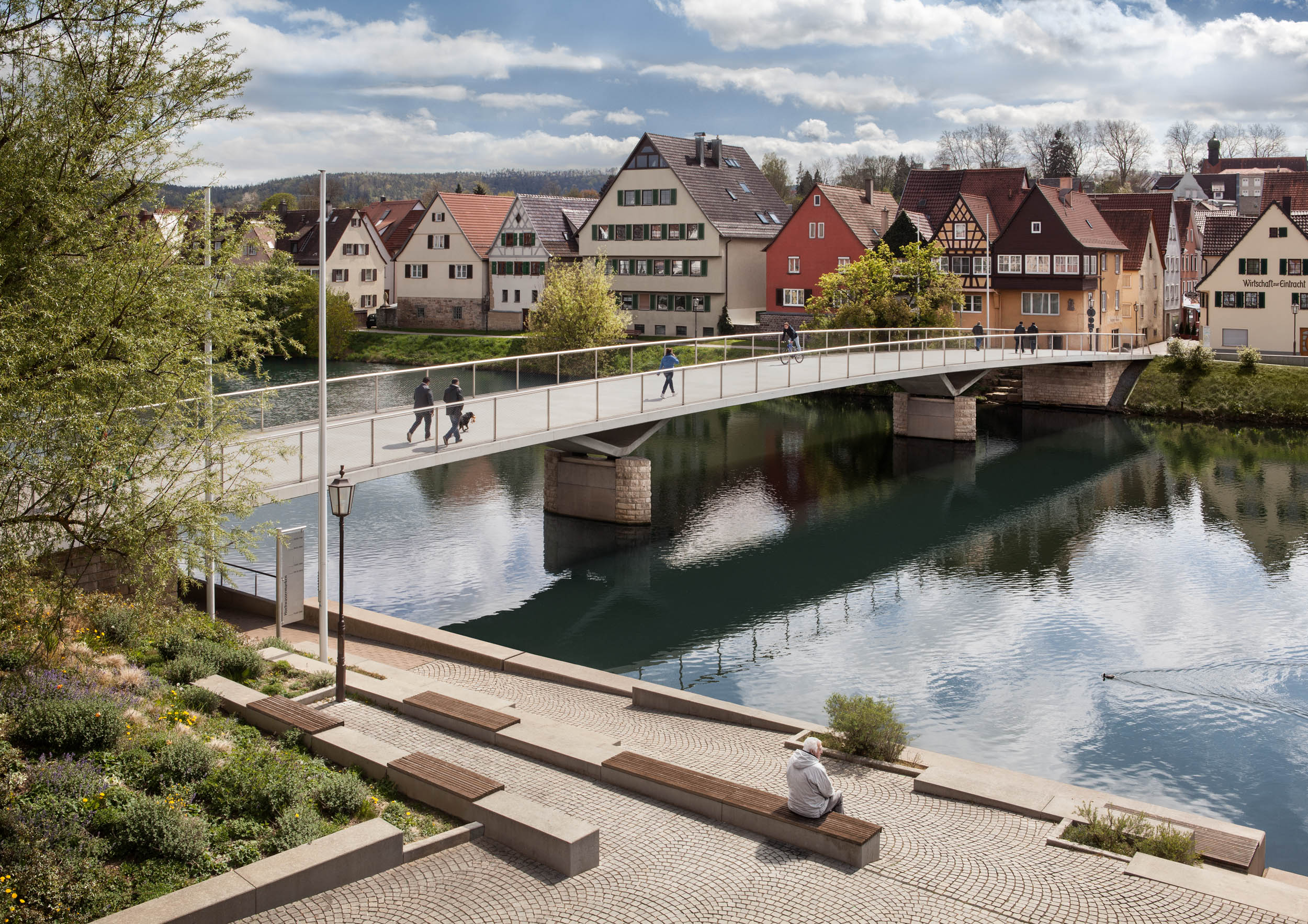 'Josef-Eberle-Brücke' in Rottenburg am Neckar
