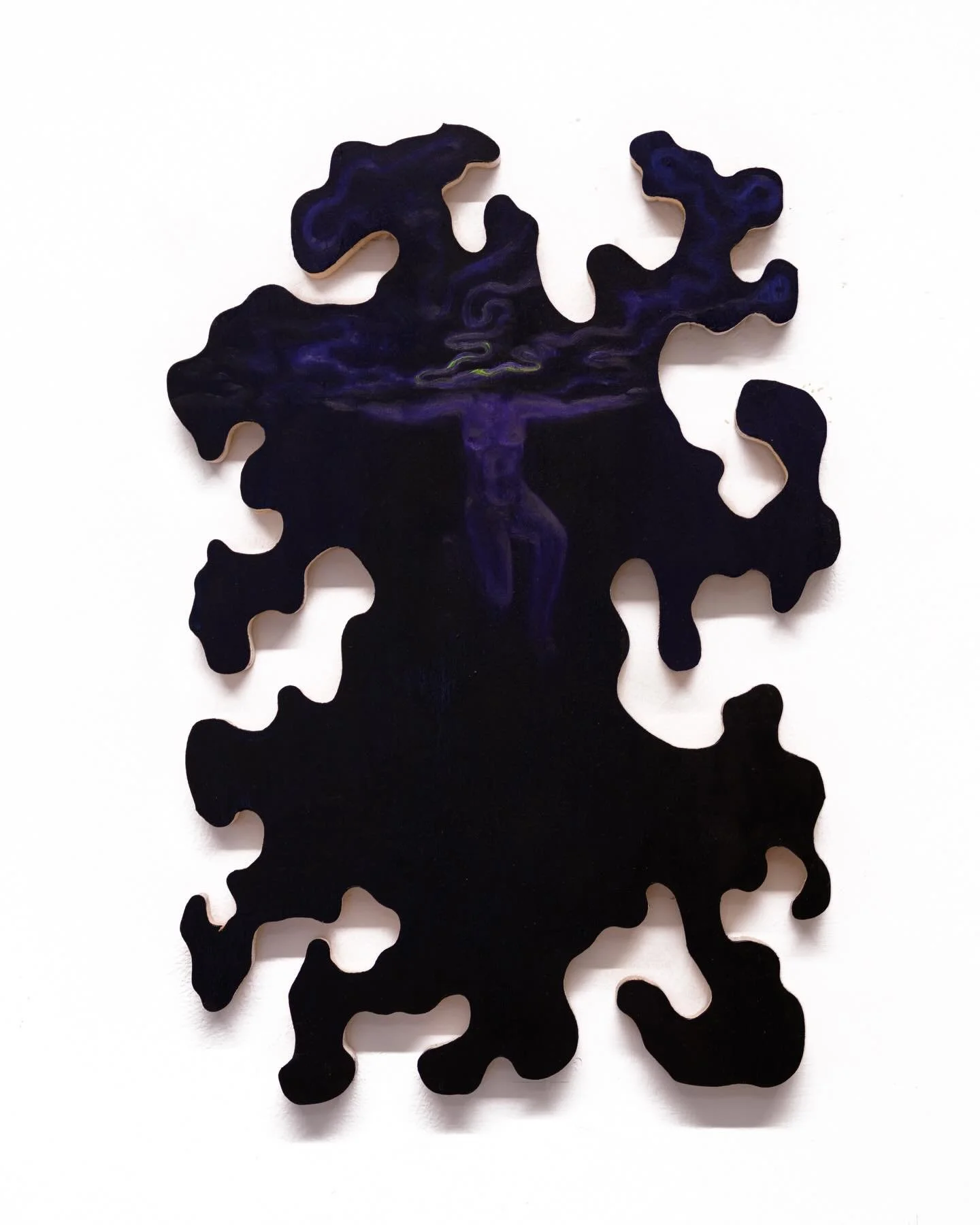 No Lifeguard on Duty I, Oil on Wood, 16 X 12 inches

A painting where solid cuts contain a flowing abyss and the illusion of safety haunts while nature quietly makes the rules.