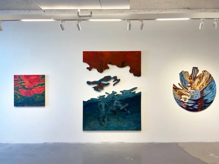 Thank you to everybody who came to see Ghost Light, curated by @alessandrrraaa (closing May 8th). Pratt&rsquo;s MFA program allowed me to experiment, and my thesis feels like an honest culmination of those many experiments and lessons learned along t