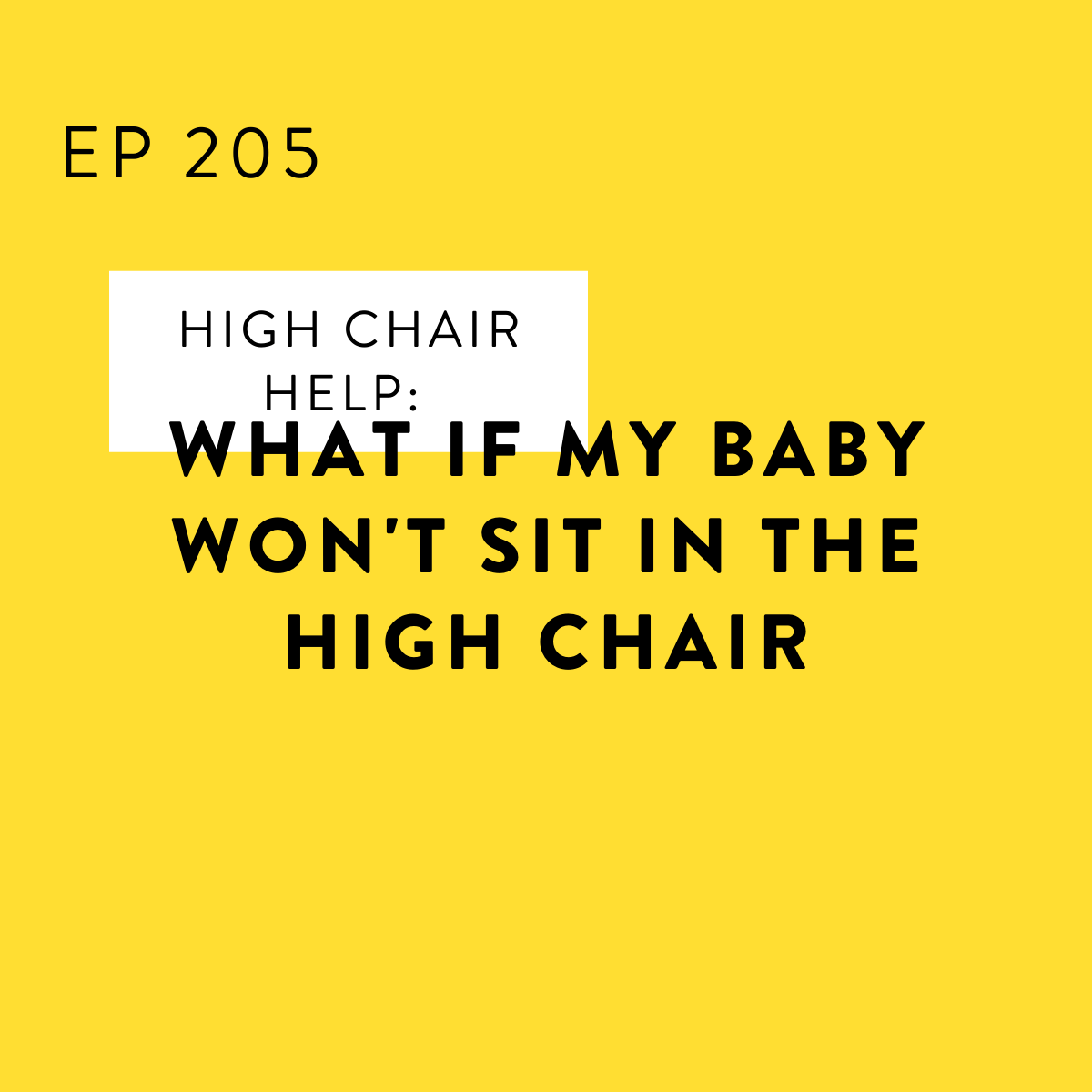my baby high chair