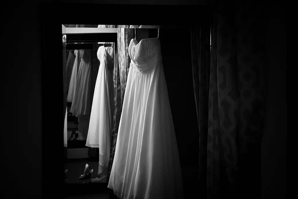 Wedding Dress before the ceremony