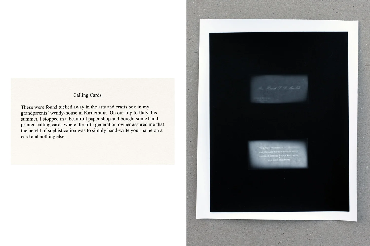Calling Cards