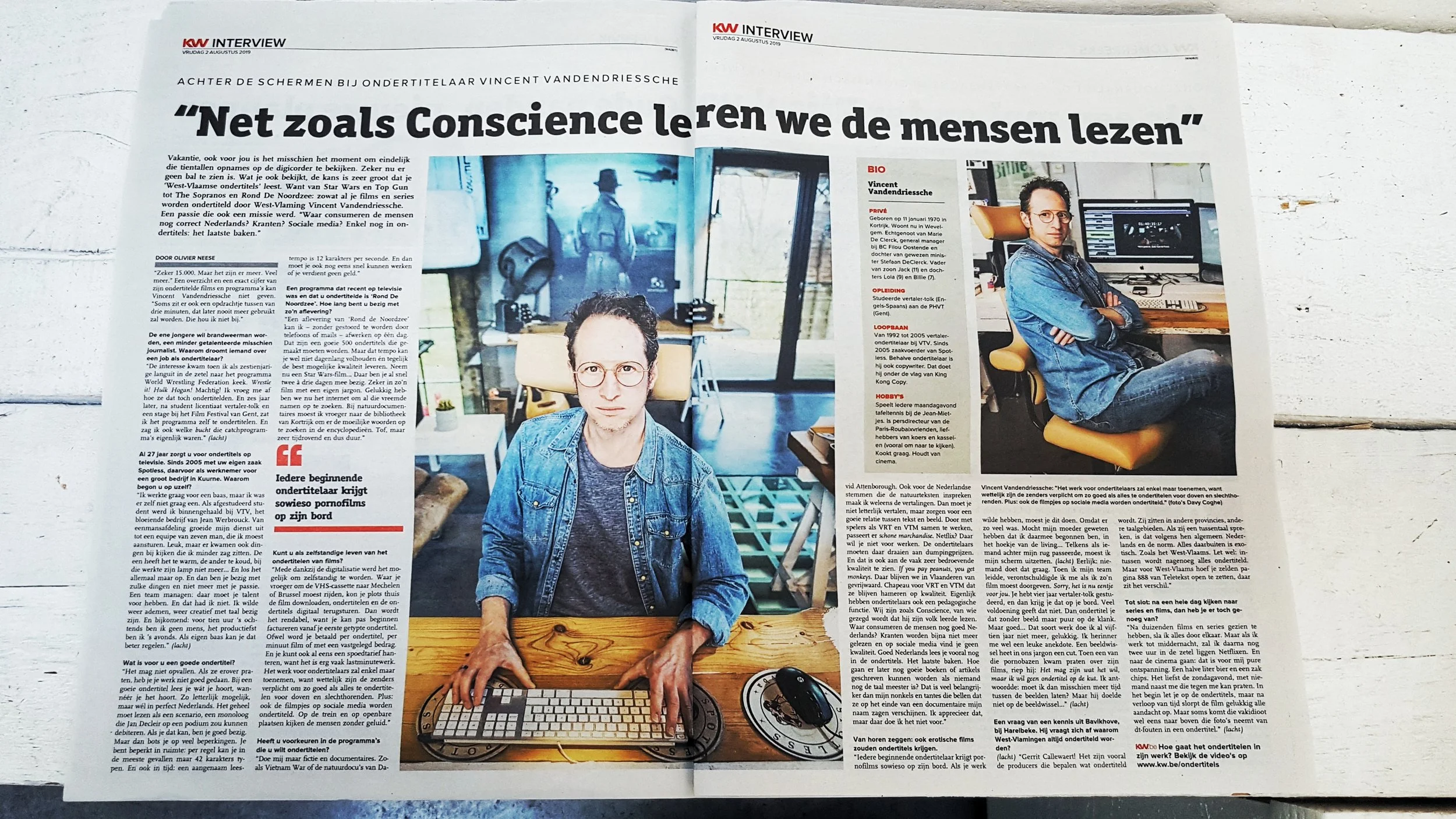 EEN KOP IN EEN KRANT, ERGO EEN KRANTENKOP