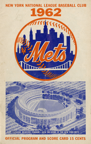 1962 METS SCORECARD