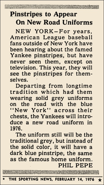 color of new york yankees uniform