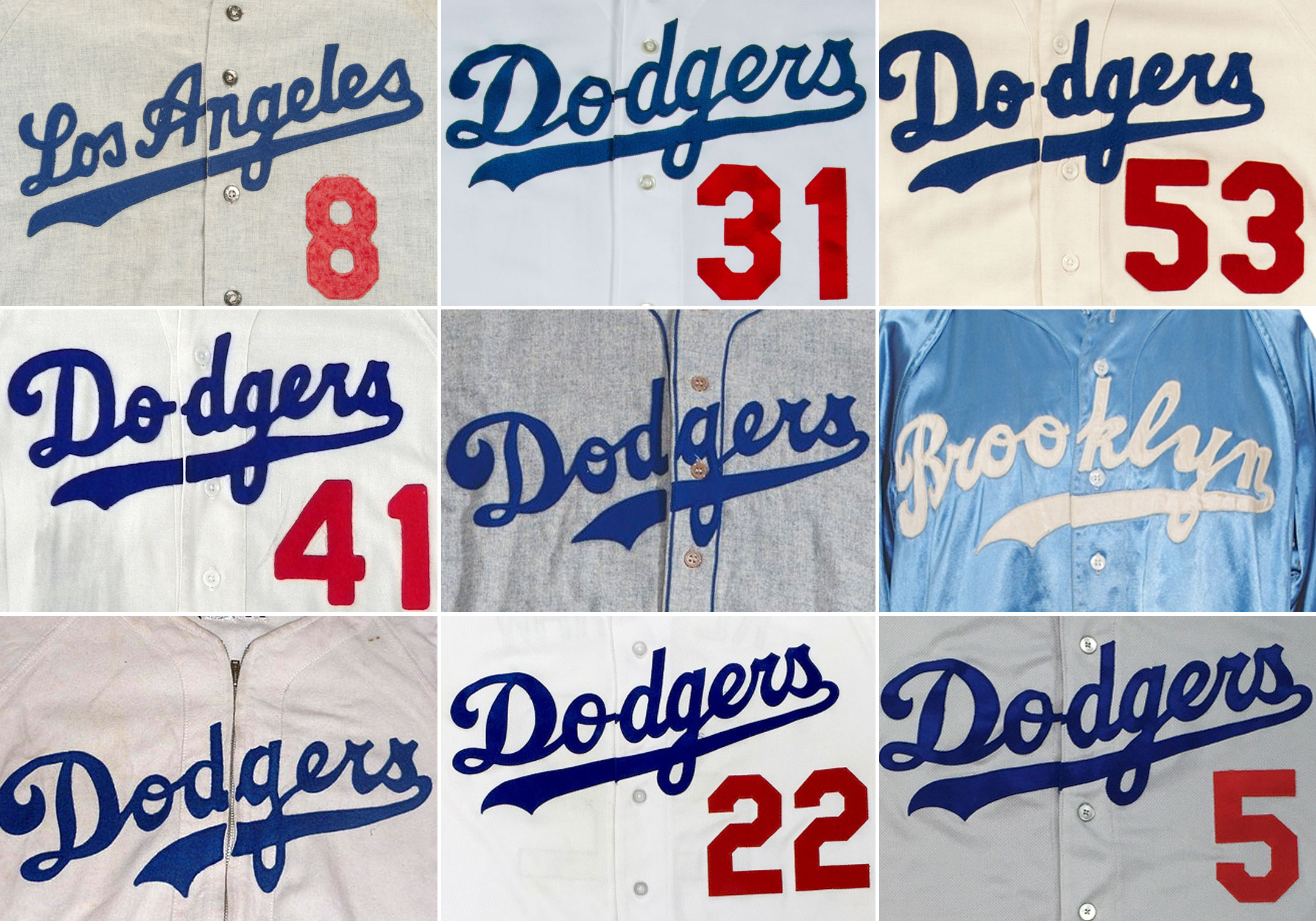 red white and green dodgers jersey