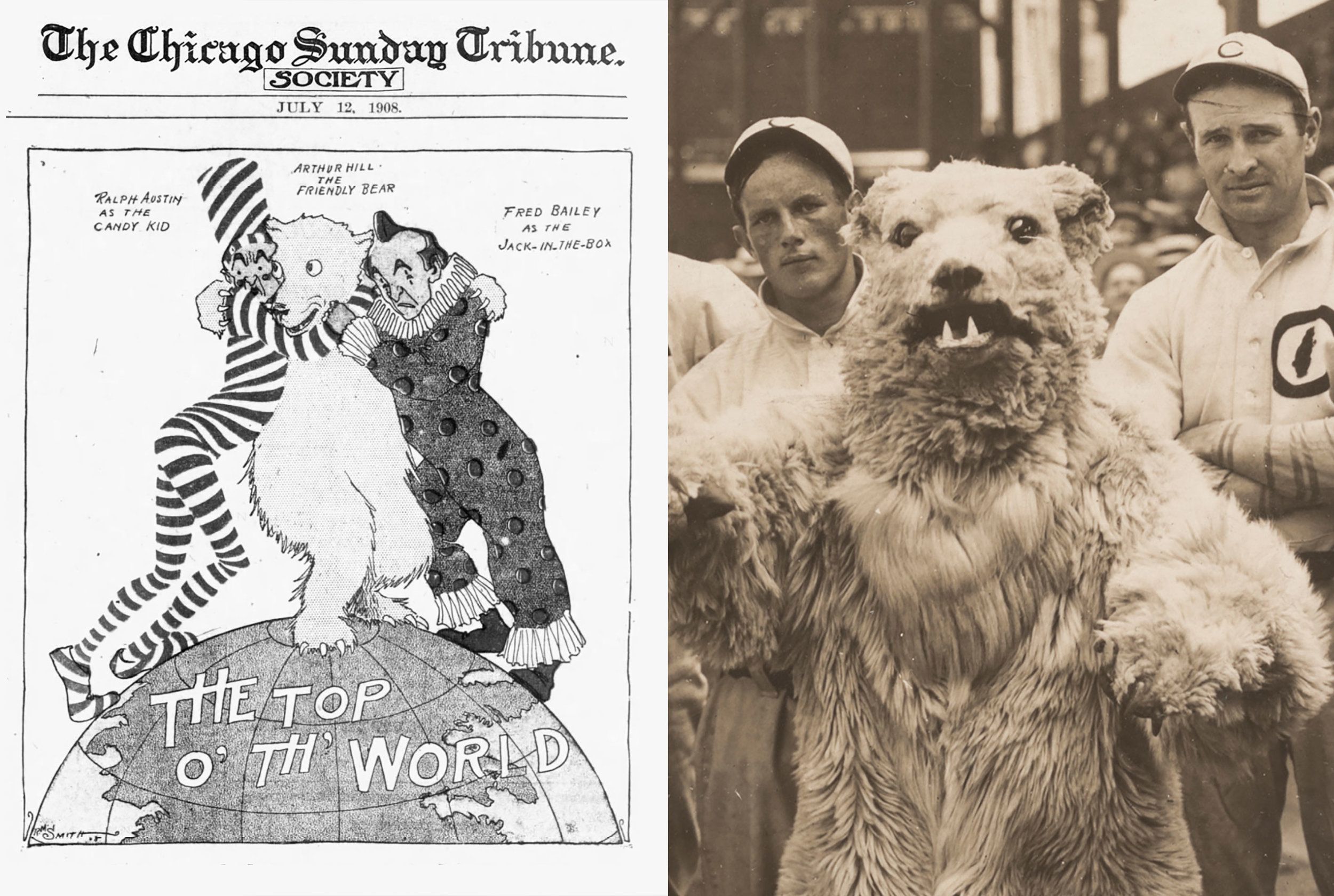 The Story Behind the Chicago Cubs' Nightmare-Inducing Bear Mascot of 1908 —  Todd Radom Design