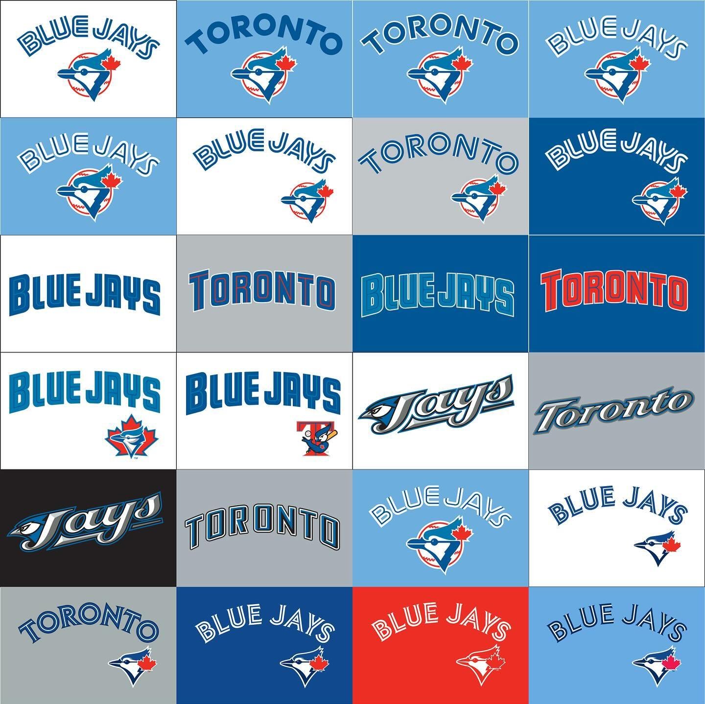 The Toronto Blue Jays joined Major League Baseball in 1977, and their first look was a modern classic. Pullover jerseys allowed for a symmetrical approach, with the club&rsquo;s signature split lettering arched above their classy contemporary logo. R