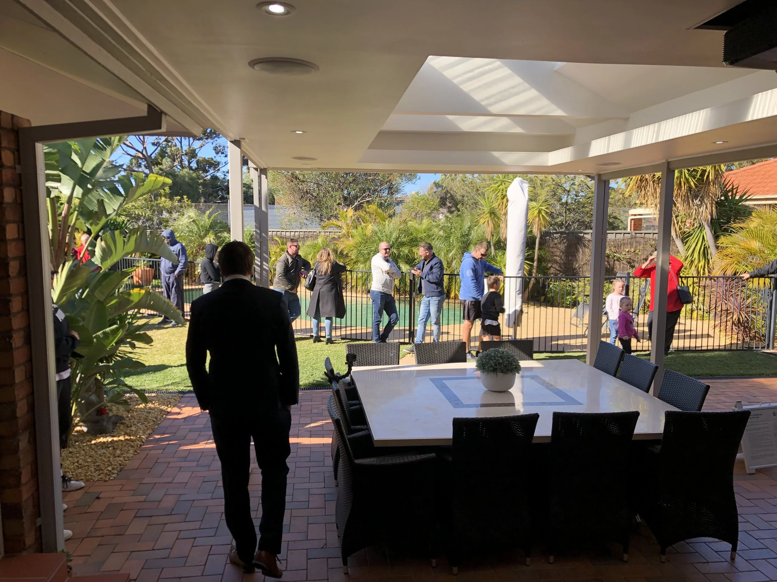 Teeing off at the ridge...