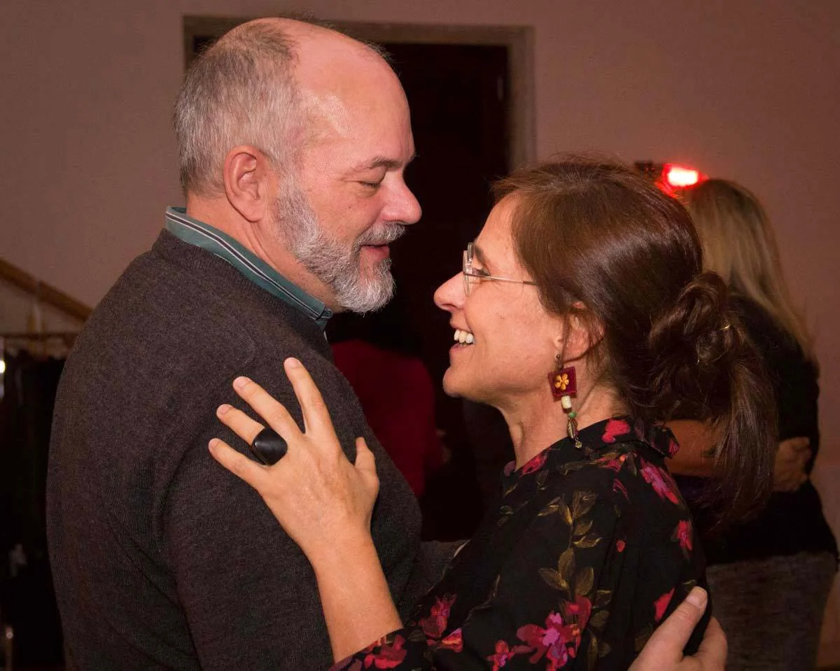 Thomas and Susana dancing at the 2018 Valentine's Dinner