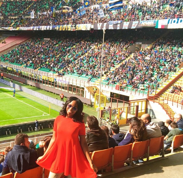 San Siro, Milan, Italy | 2015 | 20 years old I am a die-hard sports fan so I do my best to attend a sporting event in every country that I visit. The energy in the soccer stadium was insane and hostile. Just the way I like it. 