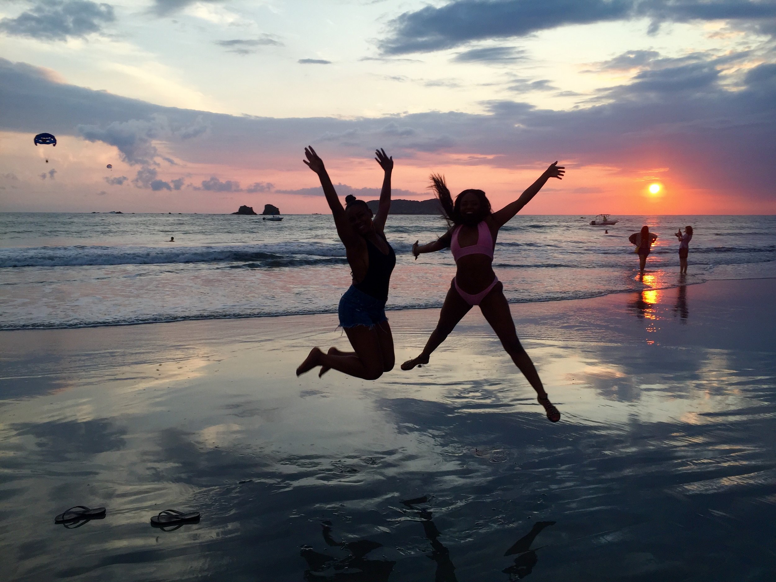 Playa Manuel Antonio, Costa Rica | 2016 | 21 years old The beach was GORGEOUS. The sunset definitely took a close second place to Turkey. There were cute little baby monkeys too. I made two amazing friends, Diamante and Anniya, during the program. 