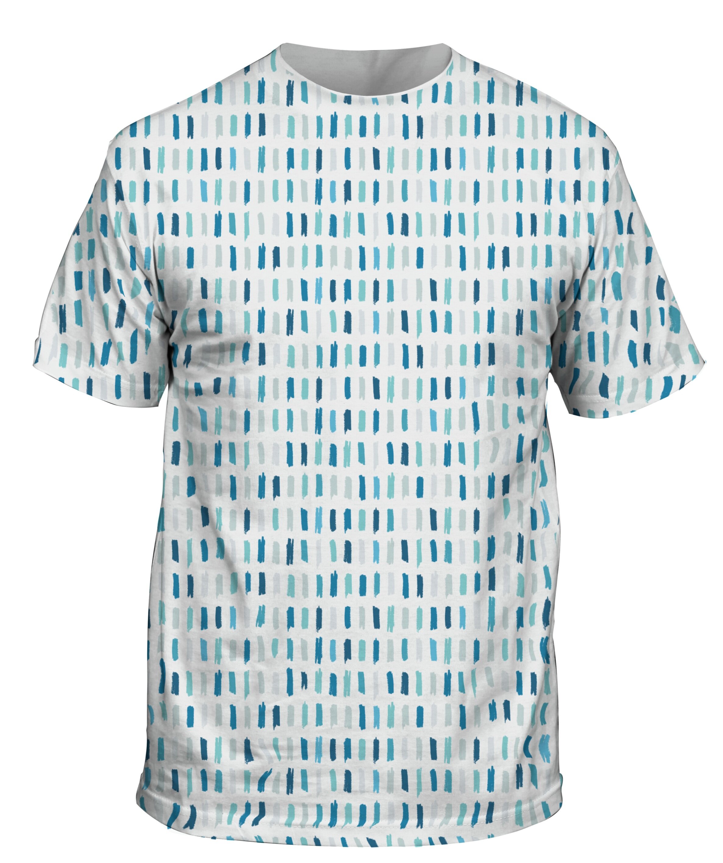 custom sublimated t shirt with blue all over design made in usa (Copy)
