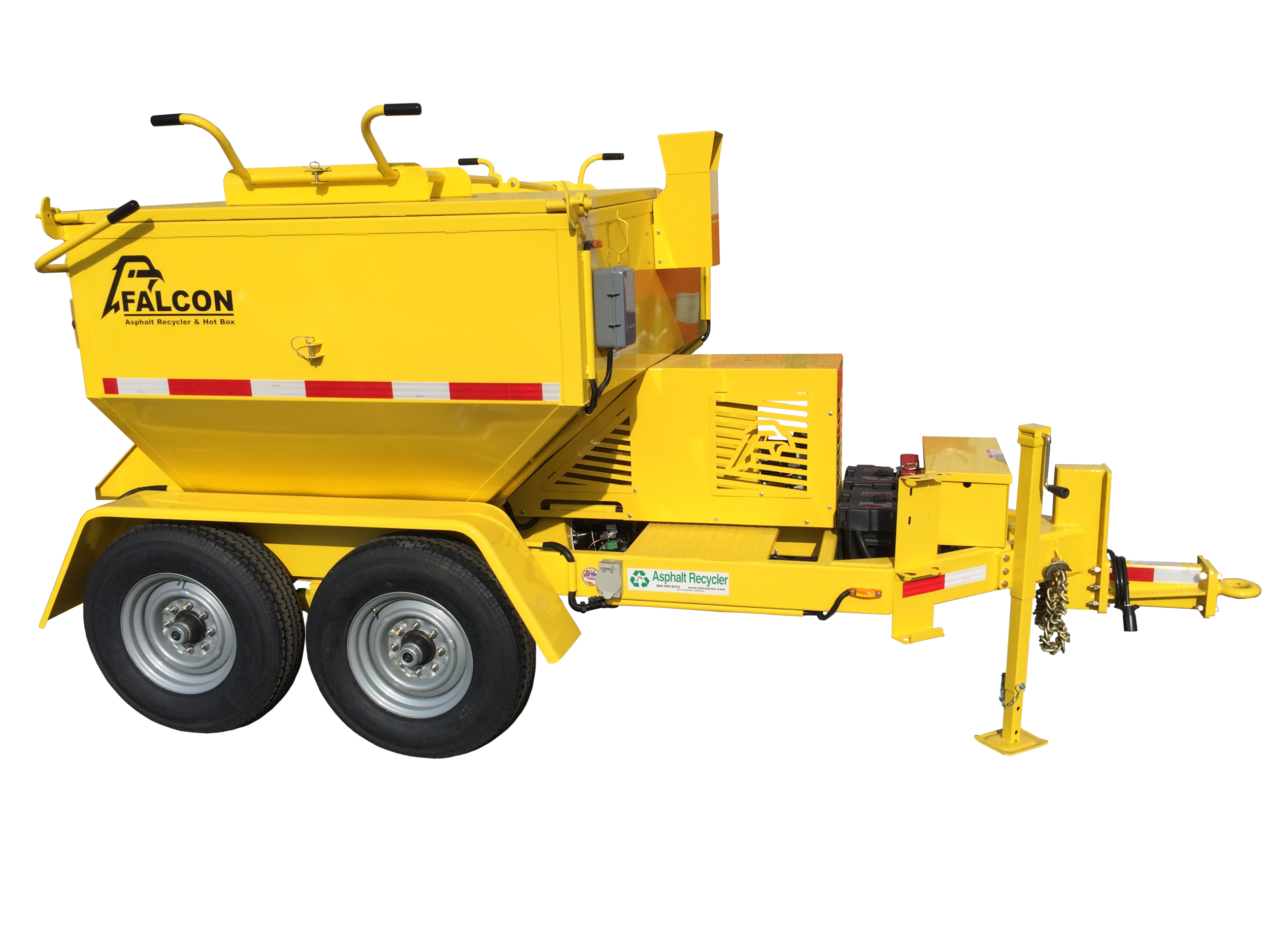 4 Ton Diesel Trailer Asphalt Recycler & Hot Box