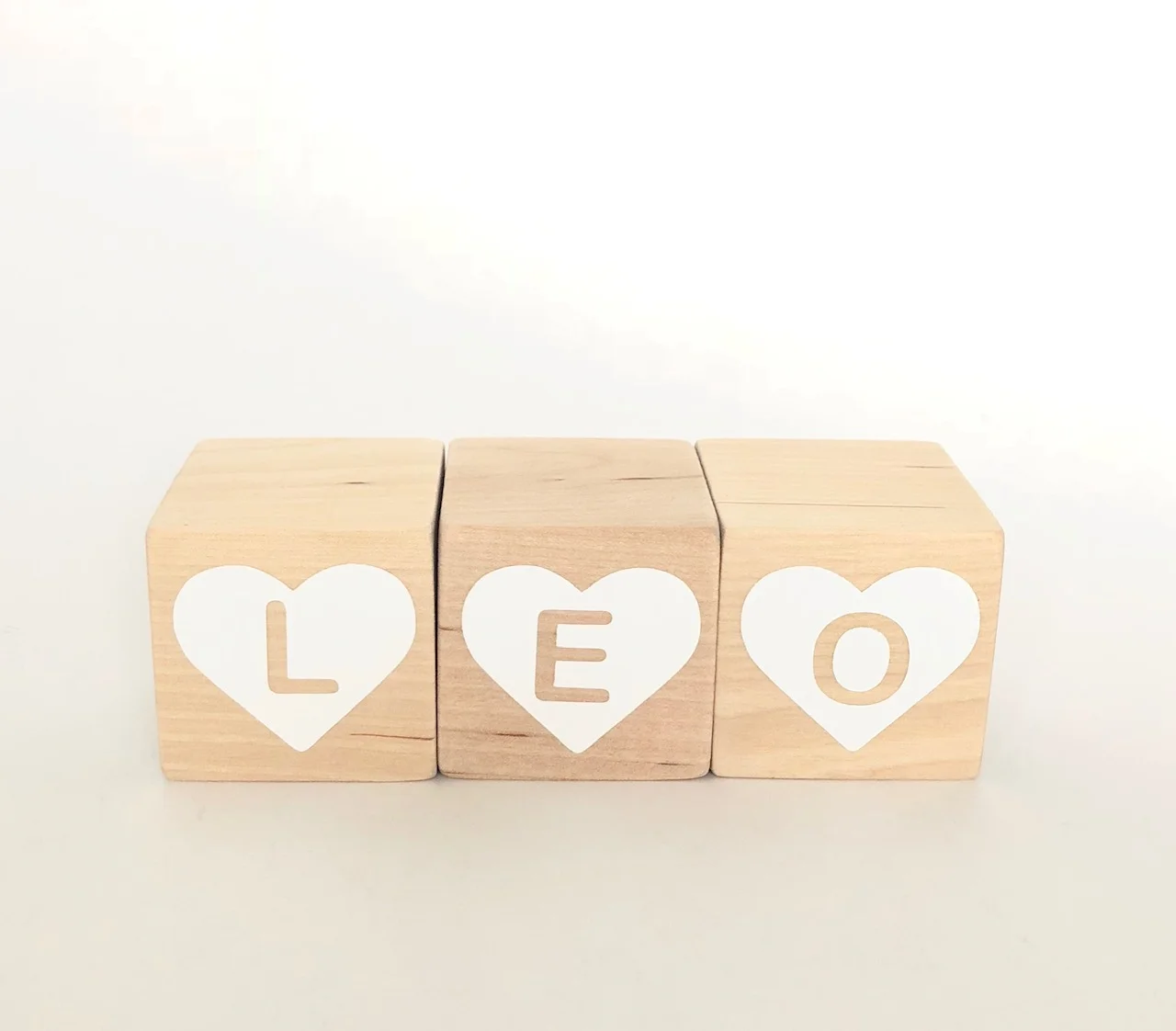 Heart Letter Blocks