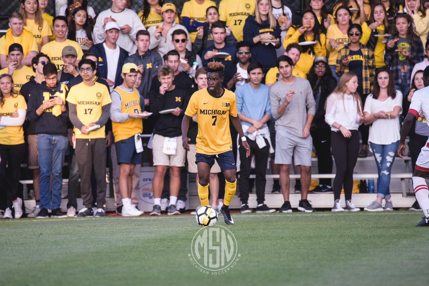 Umar Farouk Osman is one of two Ghanaian sophomores ready to lead the Michigan line this season.