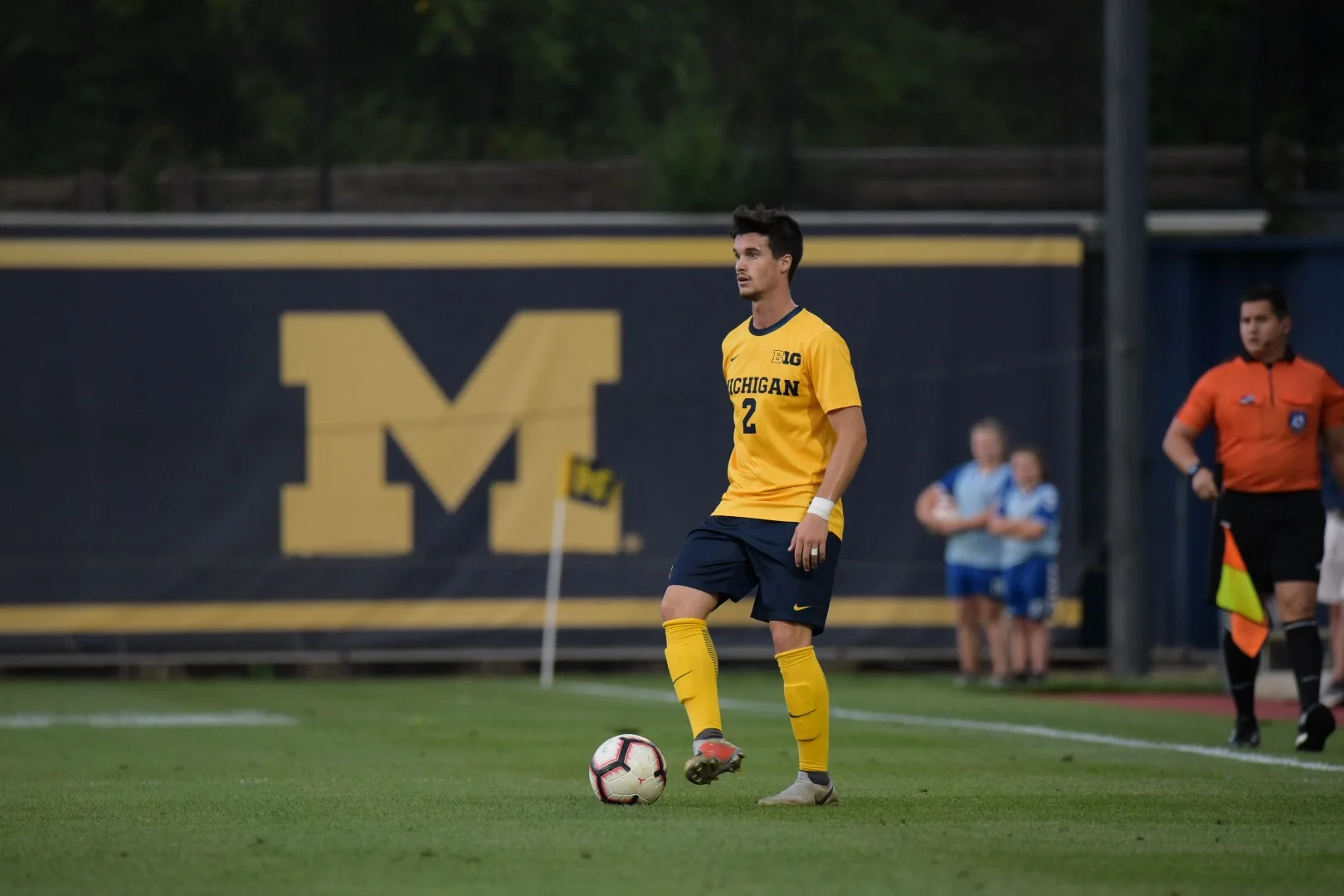 Marcello Borges stands over the ball.