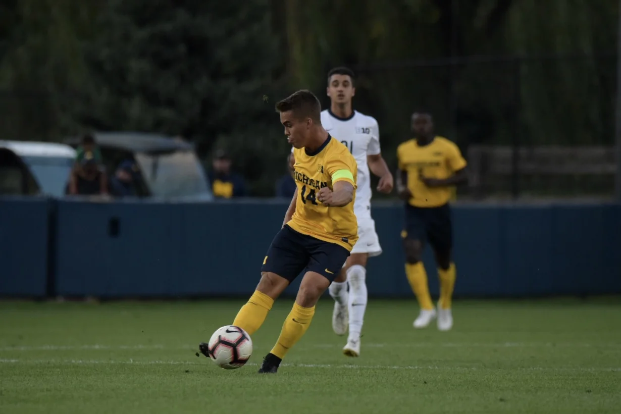 Robbie Mertz troubled the Oakland attack with tenacious pressing.