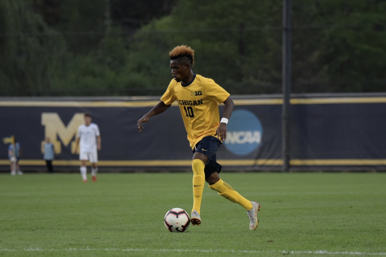 Umar Farouk Osman had two of Michigan’s goals this afternoon.